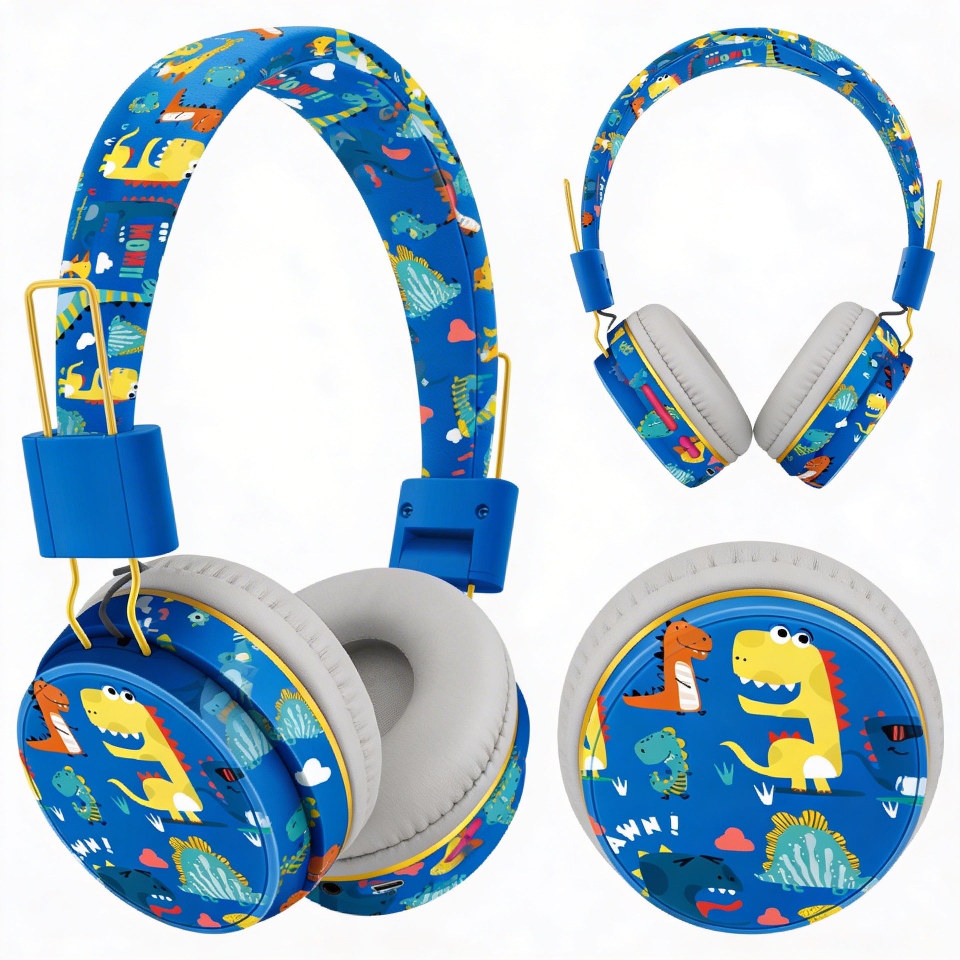 Dino corn audio blue close up