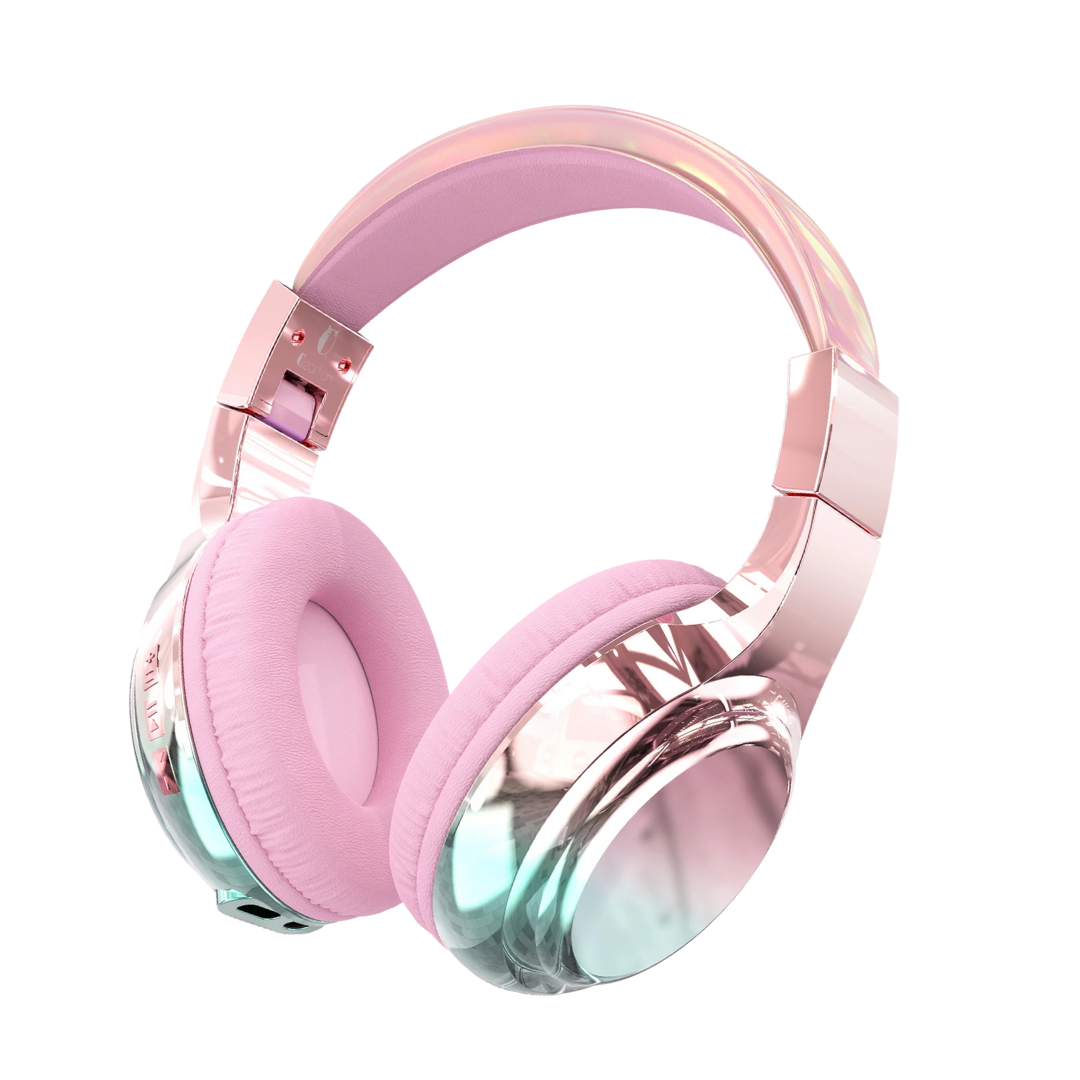 Funky Pink Bluetooth Headphones
