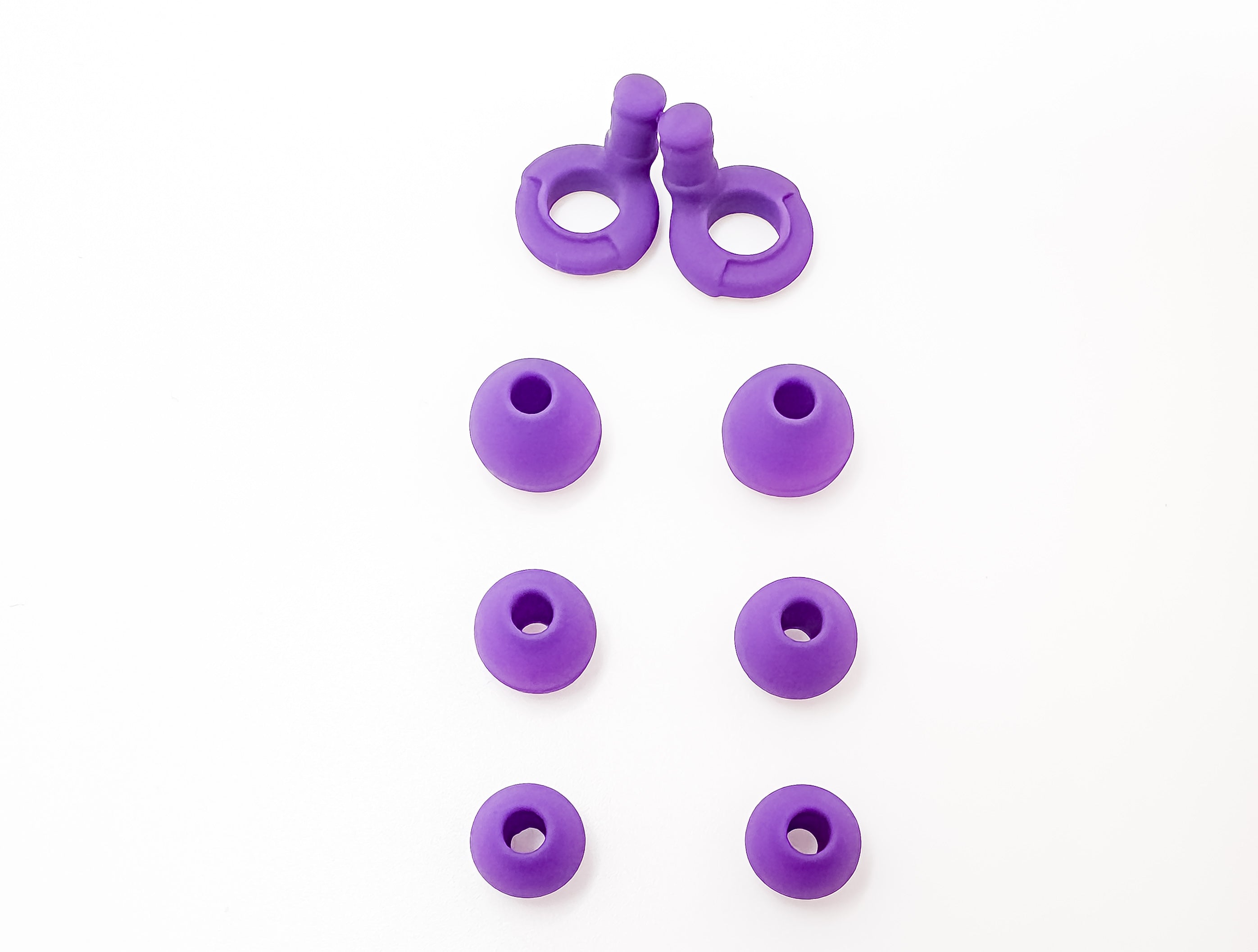 full purple earbuds by littleollybobs