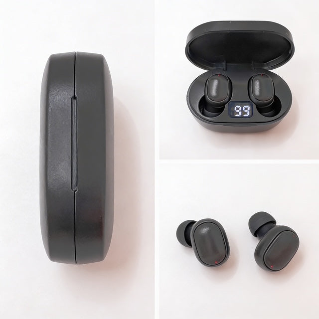 Black Ollybuds Bluetooth Side 