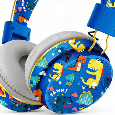 Dino corn audio blue pad close up