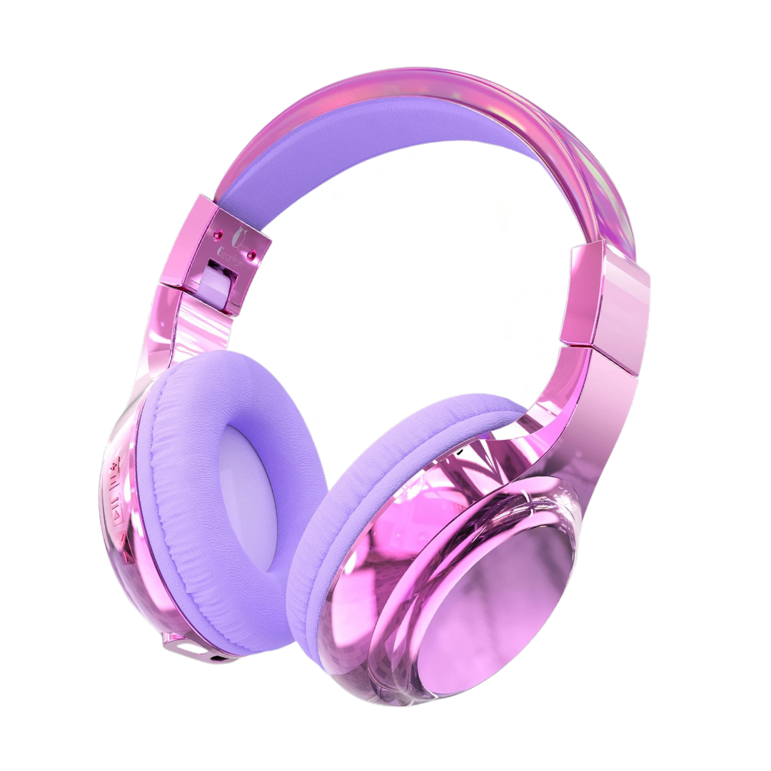 Purple Funky Bluetooth Headphones 