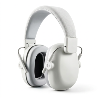 White children's noise cancelling headphones