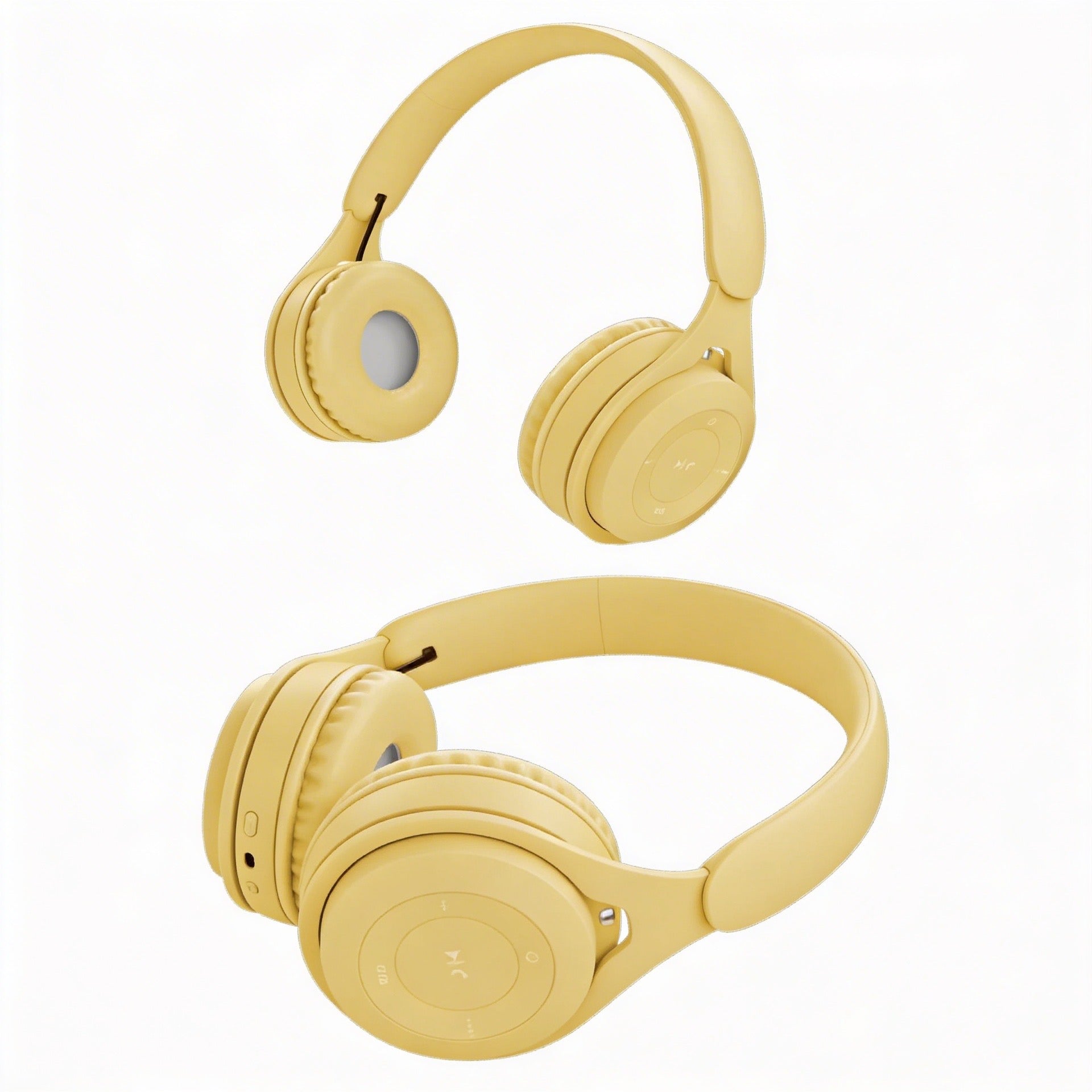 Yellow colour quiet flat view 