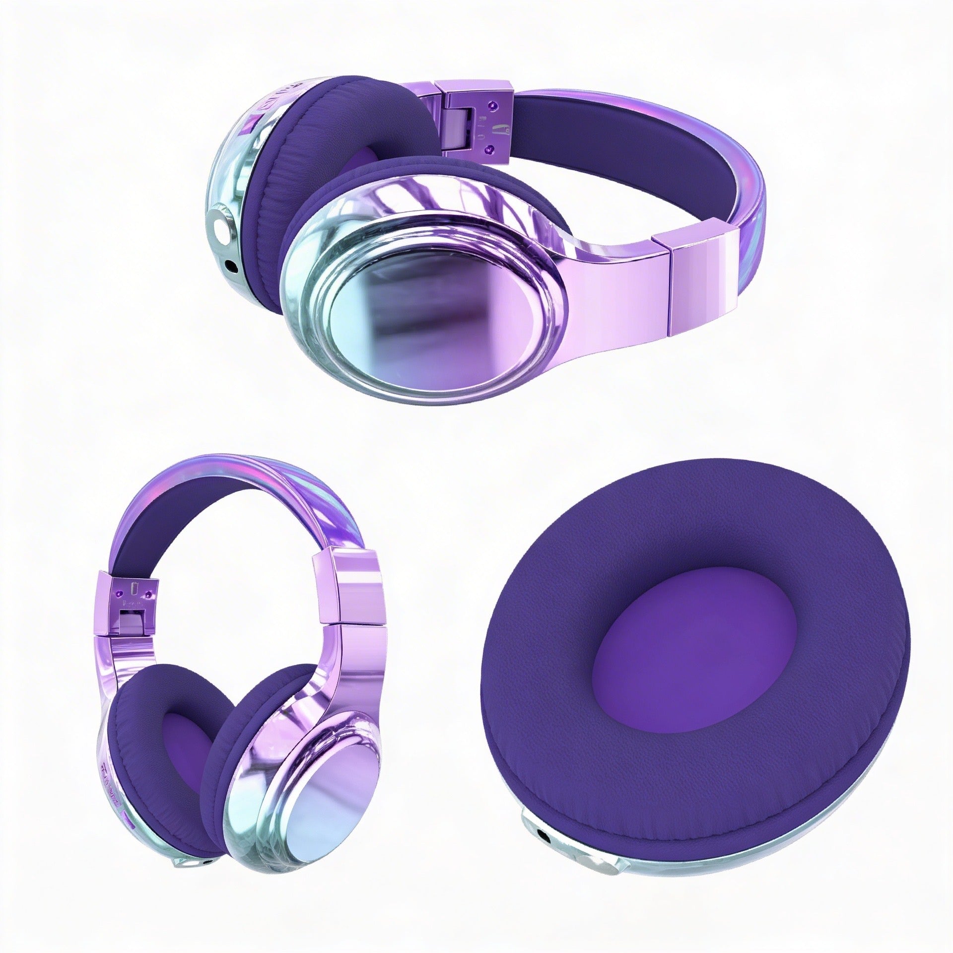deep purple funky bluetooth close up 